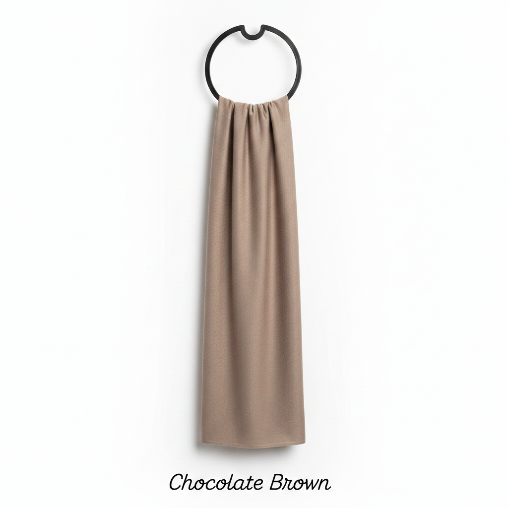 Chocolate brown hijab
