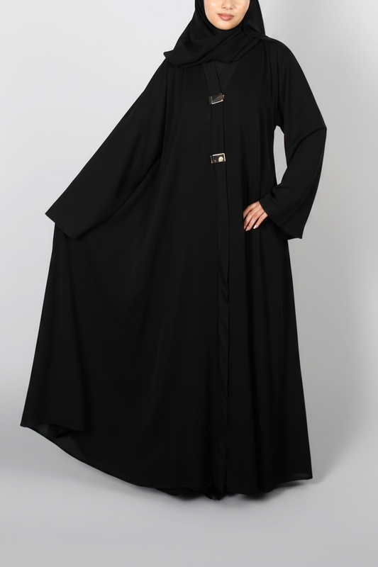 Abaya Diana Klosha - svart helkropp, studiobakgrund
