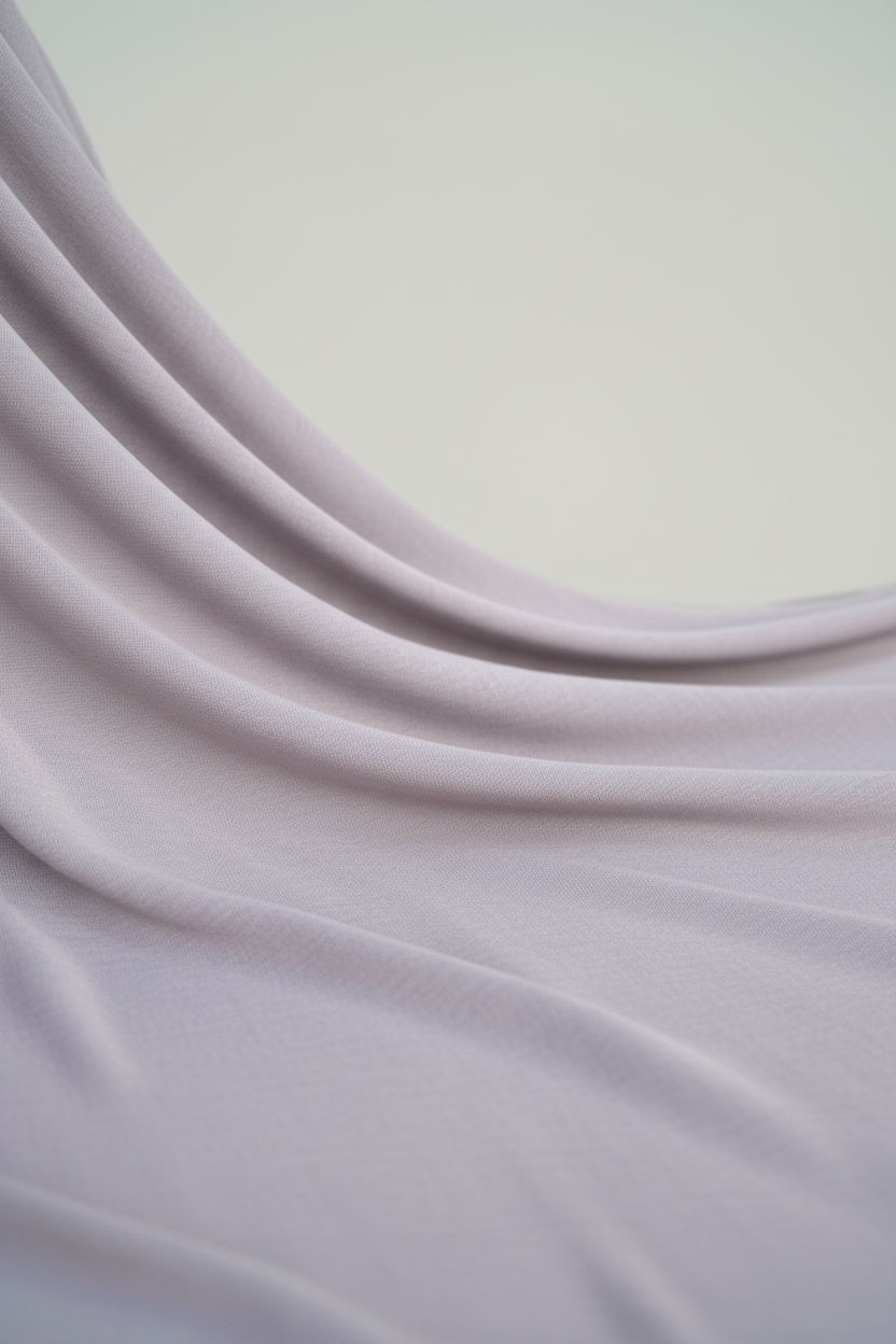 Modal Hijab - inzoomad detalj, matt modaltyg