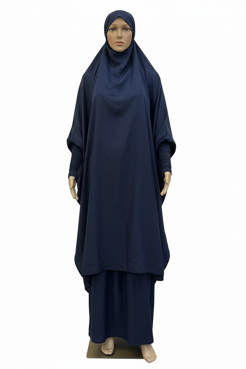 Jilbab originalstil vit bakgrund