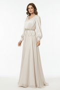 Kaftan Klänning Ivory - AbayaDubai