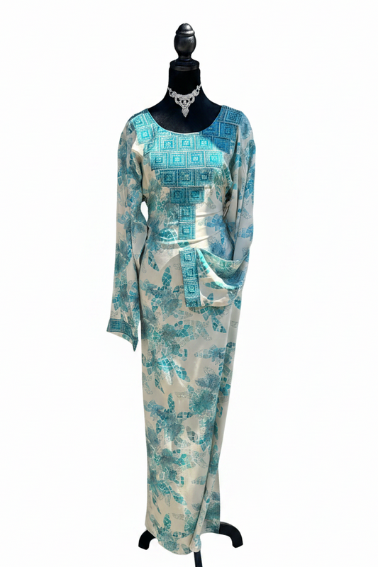 Kaftan vit bakgrund
